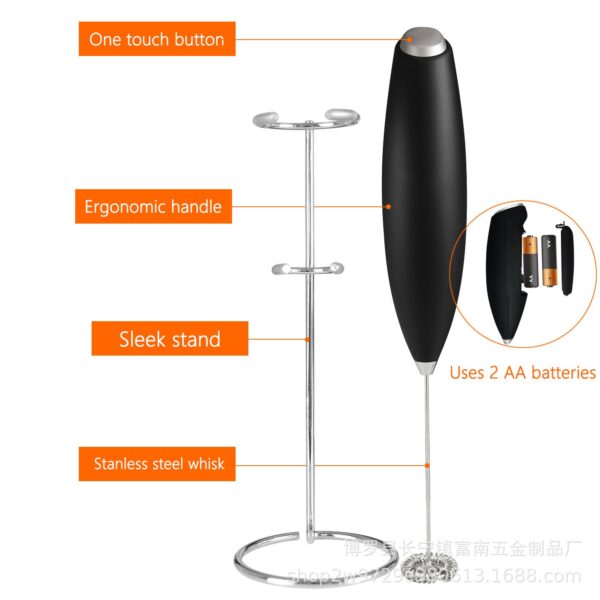 Handheld milk frother